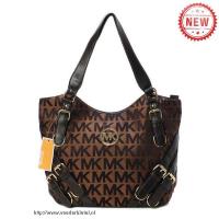 michael kors milo monogram groot bruin schoudertas Outlet Nijmegen ul3gl149